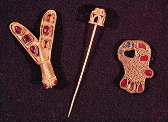 Broches et épingle en or